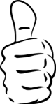 confident thumbs up OpenClipArt