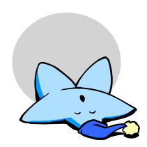 Sleeping blue star from Wikimedia Commons; LadyofHats